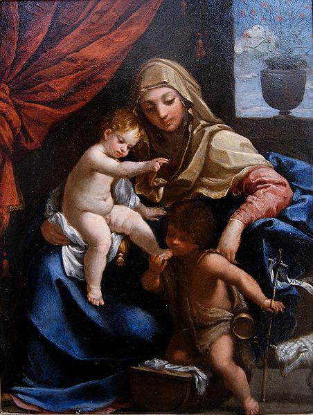 Guido Reni Madonna with Child and St. John the Baptist oil painting picture